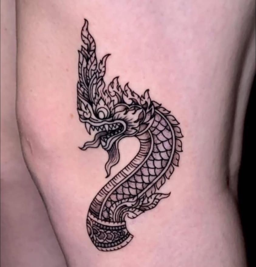 Detail of Sophia's tattoo